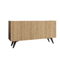 BUFFETSCHRANK pekin Braun - Braun, Holz (40/76/150cm) - Habitat Garten