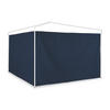 2XPAVILLON-SEITENTEILE - Dunkelblau, Kunststoff (300/200/0.1cm) - Relaxdays