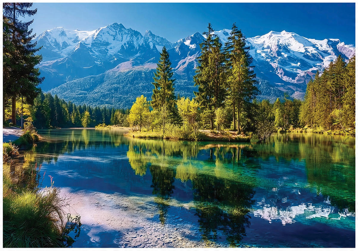 FOTOTAPETE Berge Natur Landschaft Wohnzimmer 300x210 - Multicolor, Papier (300/210cm) - Wallarena