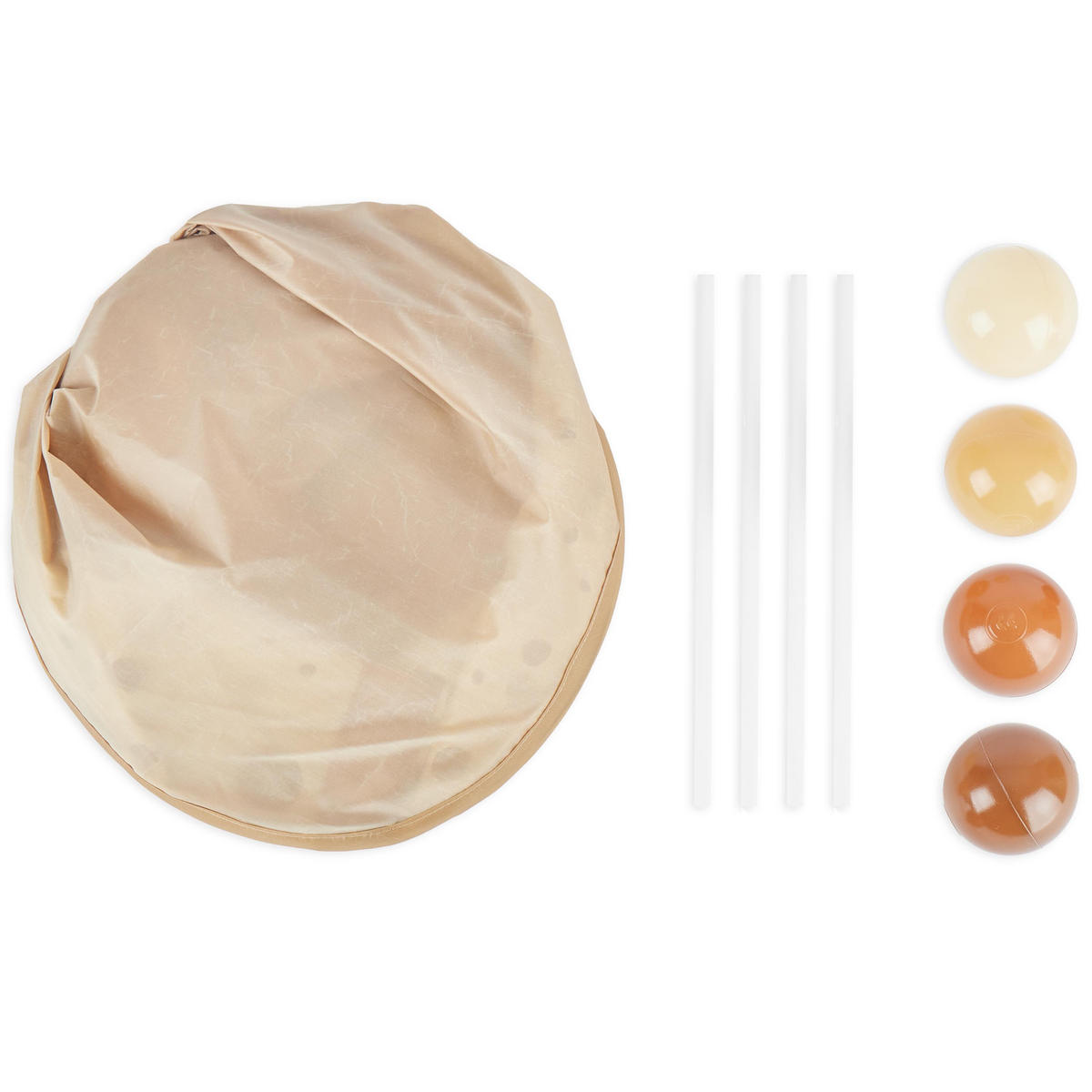 BÄLLEBAD für Drinnen Pop up Dots mit 50 - Multicolor, Textil (70/70cm) - Bieco Spielwaren