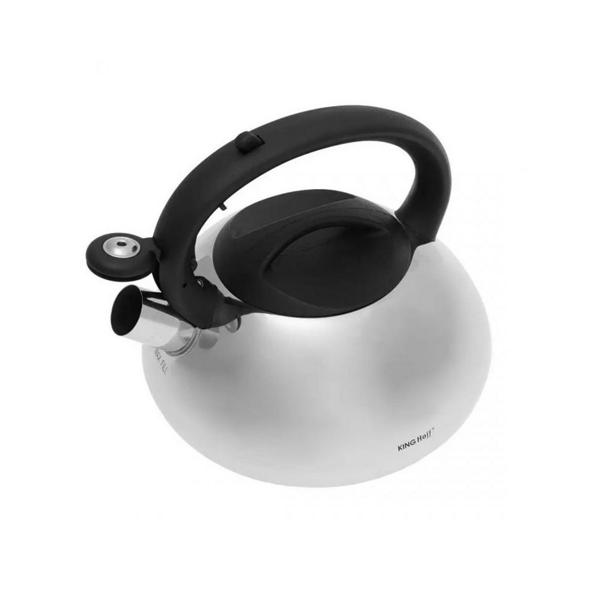 WASSERKESSEL Silber 26/24/21 cm 8073 - Silberfarben, Metall (26cm) - Kinghoff 