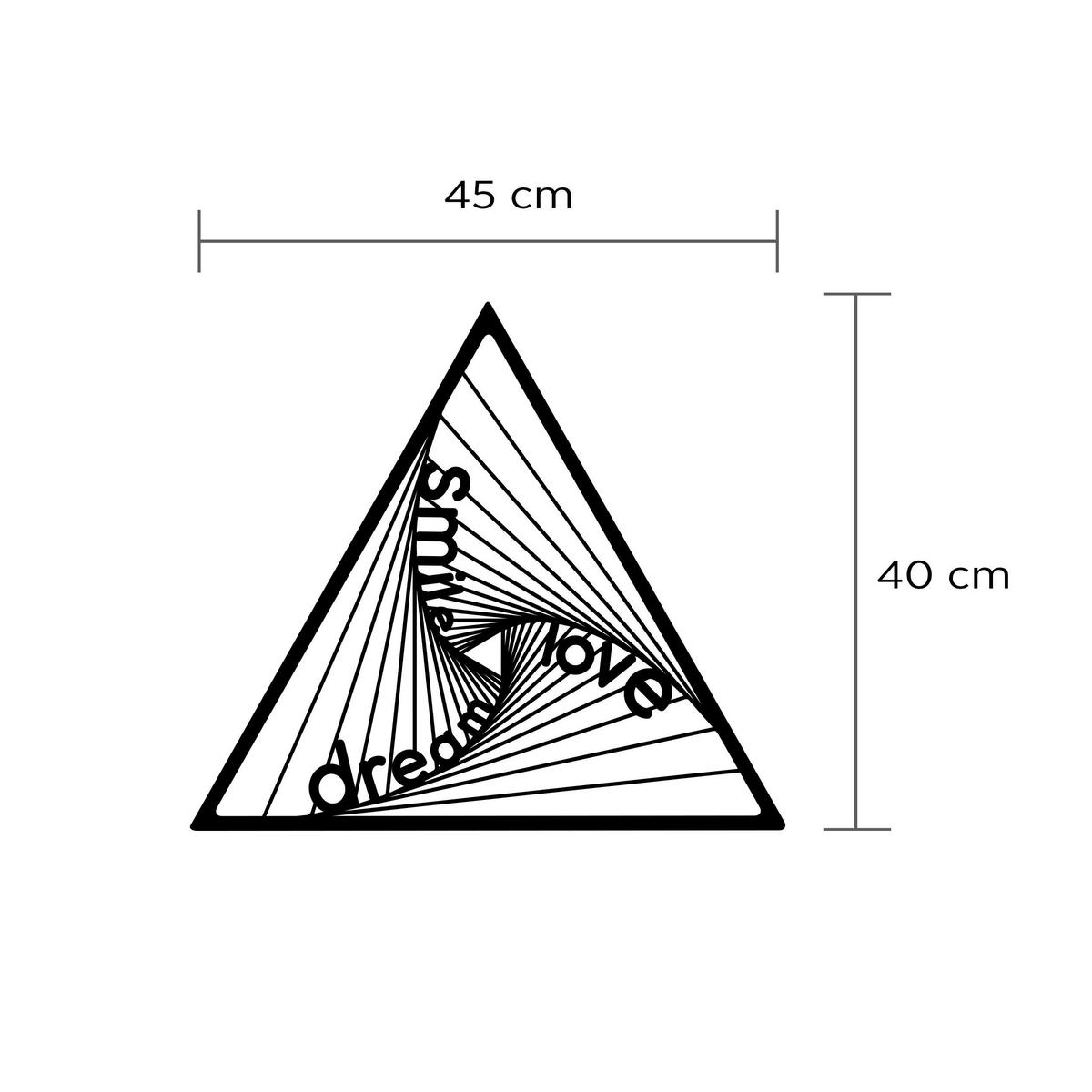WANDDEKORATION Metall Nr. 12 DSL Schwarz 45/0,3/40 cm - Schwarz, Metall (45/40/0.3cm) - Decortie