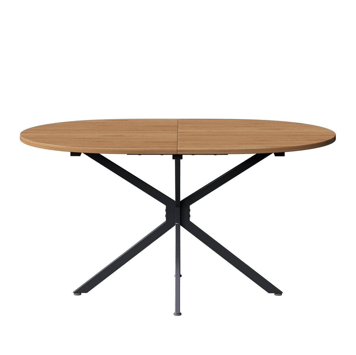 ESSTISCH 120/80/75,5 cm in Natur aus MDF mit Kreuzbeinen - Naturfarben, Holzwerkstoff (80/120/75.5cm) - Flora Grace