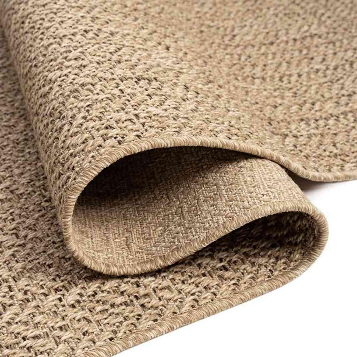 TEPPICH Zizur 240/240 Cm Jute-Optik Indoor Und Outdoor - Braun, Kunststoff (240/240cm) - vidaXL