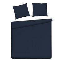 BETTWÄSCHE Satinette - Dunkelblau, Textil (200/220cm) - home&you