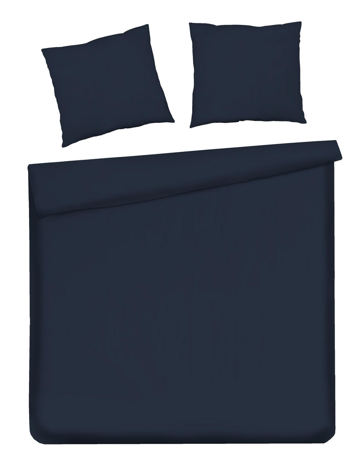BETTWÄSCHE Satinette - Dunkelblau, Textil (200/220cm) - home&you