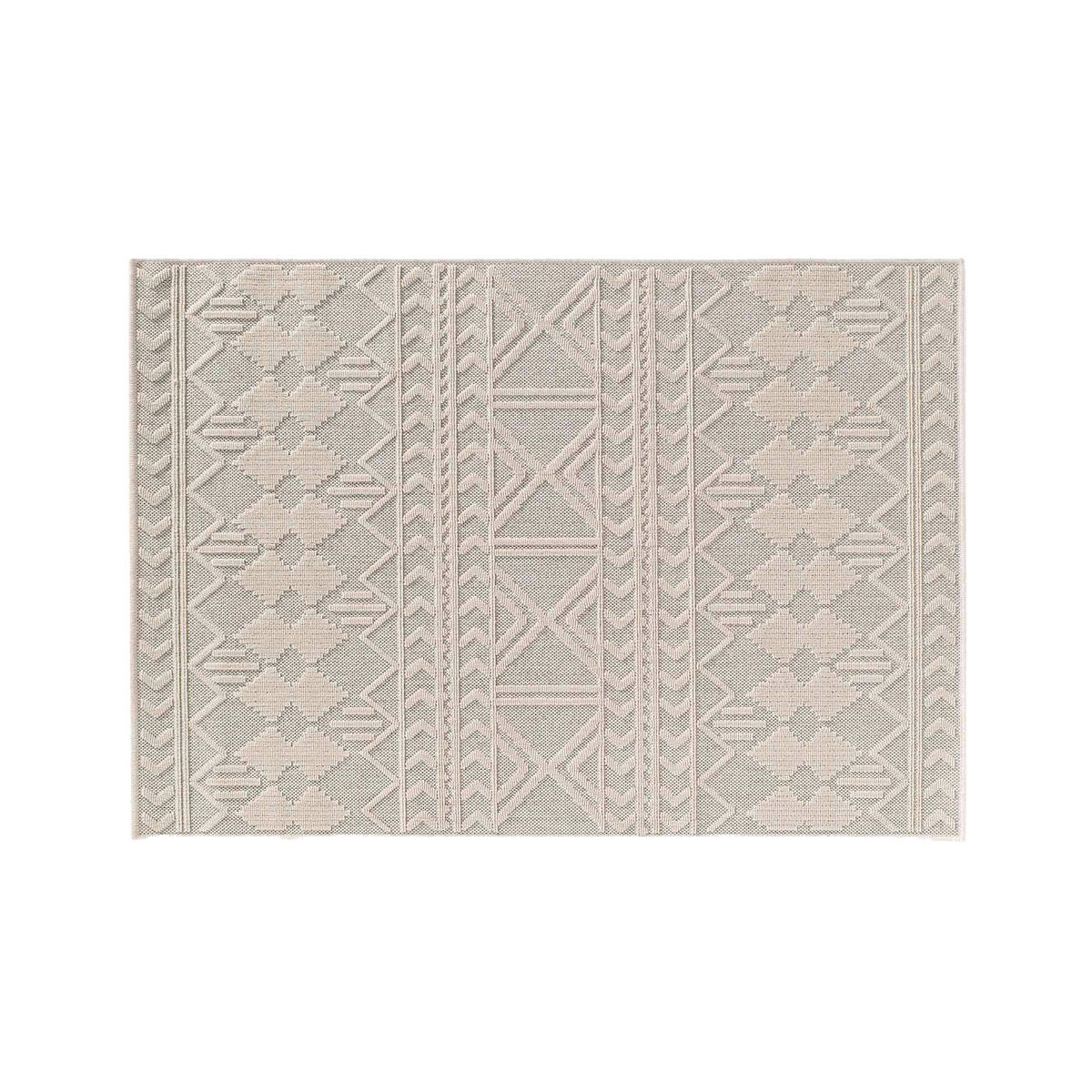 BODENMATTE Geprägtes Muster - Beige, Kunststoff (120/170cm) - Douceur d´intérieur