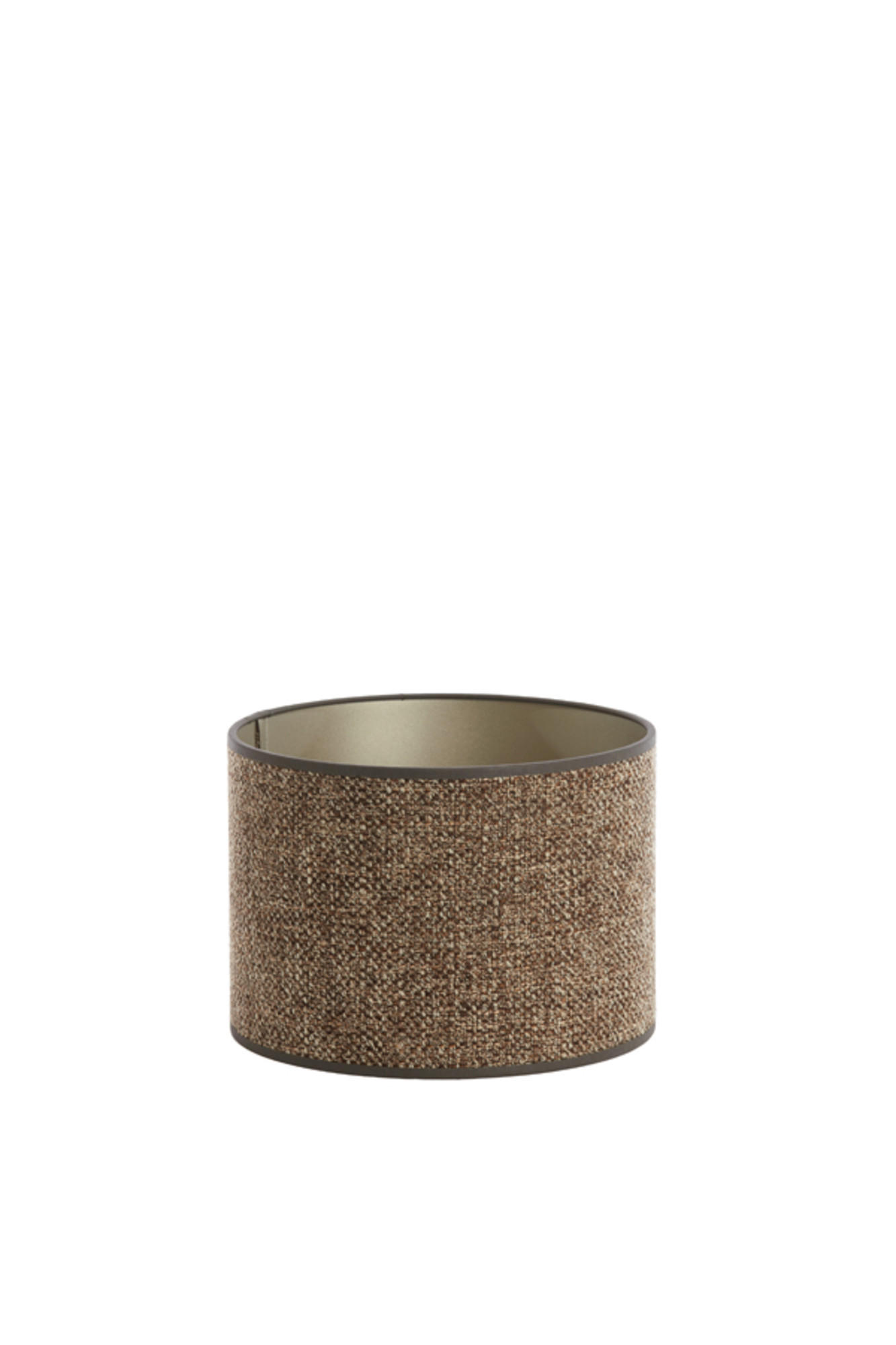 LAMPENSCHIRM Saverna Braun Ø20/15 cm - Braun, Textil (20/20/15cm) - Light & Living