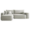 ECKSOFA Sandby - Creme/Schwarz, Holz/Kunststoff (283/168cm) - MIRJAN24