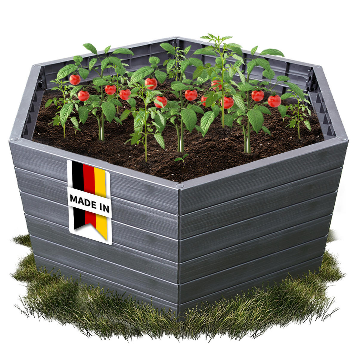HOCHBEET XL 75, inkl. Wassersparsystem - Braun, Kunststoff (145/75/145cm) - GARANTIA