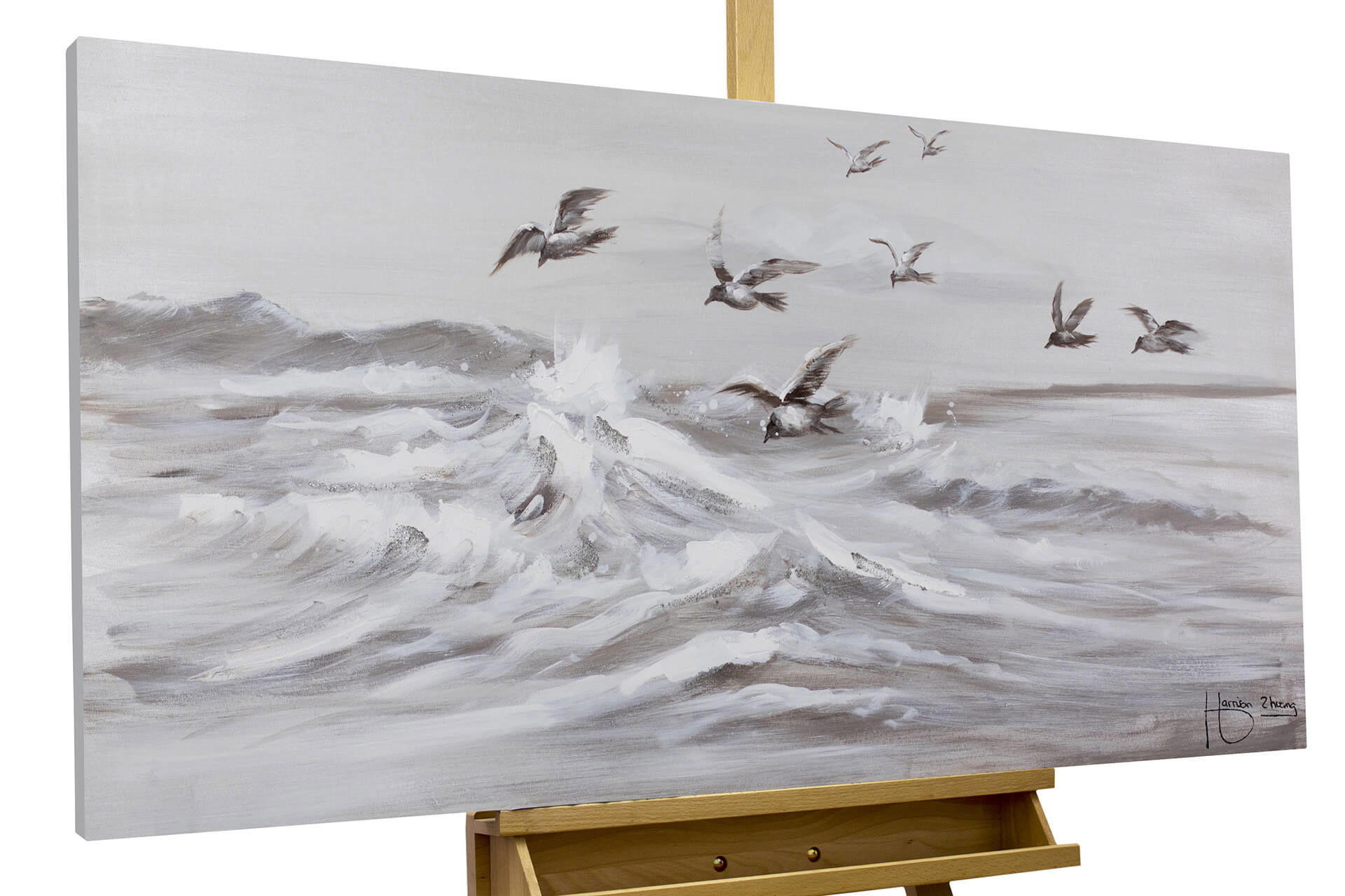 KUNSTLOFT OLEJOMALBA 120/60 cm, Moře a pláž