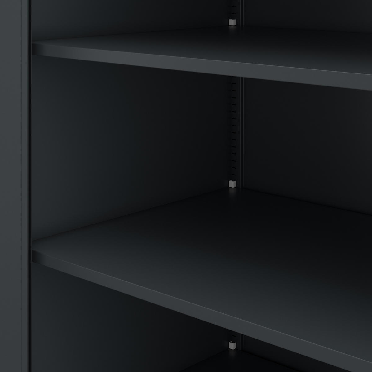 METALLSCHRANK mit Schloss für Büro und Werkstatt BEATA D600 - Anthrazit, Metall (93/90/60cm) - Jan Nowak