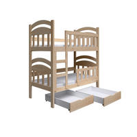 VYSOKÁ Postel DUMBO 75x180 s úložným prostorem, Borovice - barva borovice, dřevo (75/180cm) - MASSENO