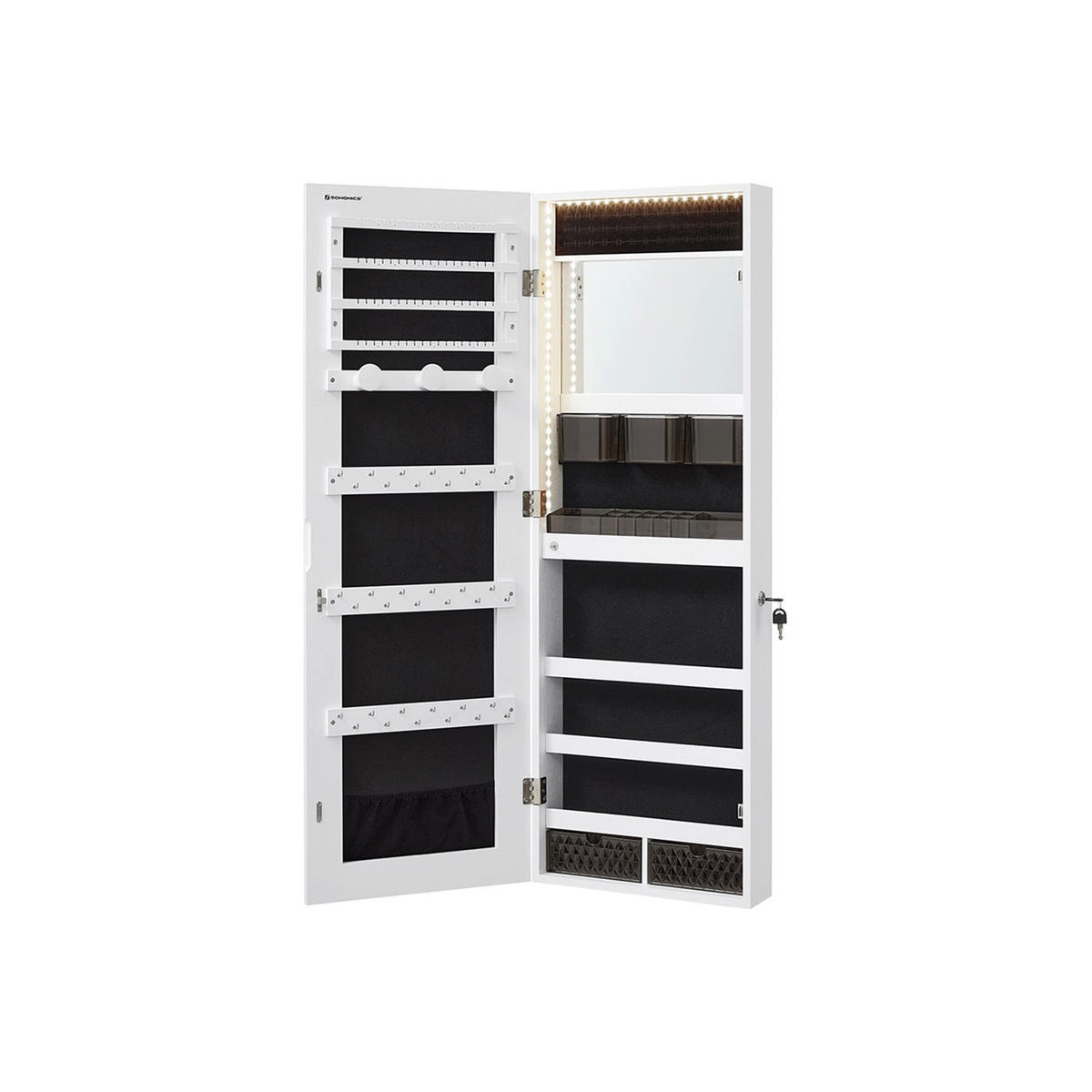 WANDSCHRANK NOUAKCHOTT - Weiß, Glas (9.7/108/37.5cm) - Hansiro
