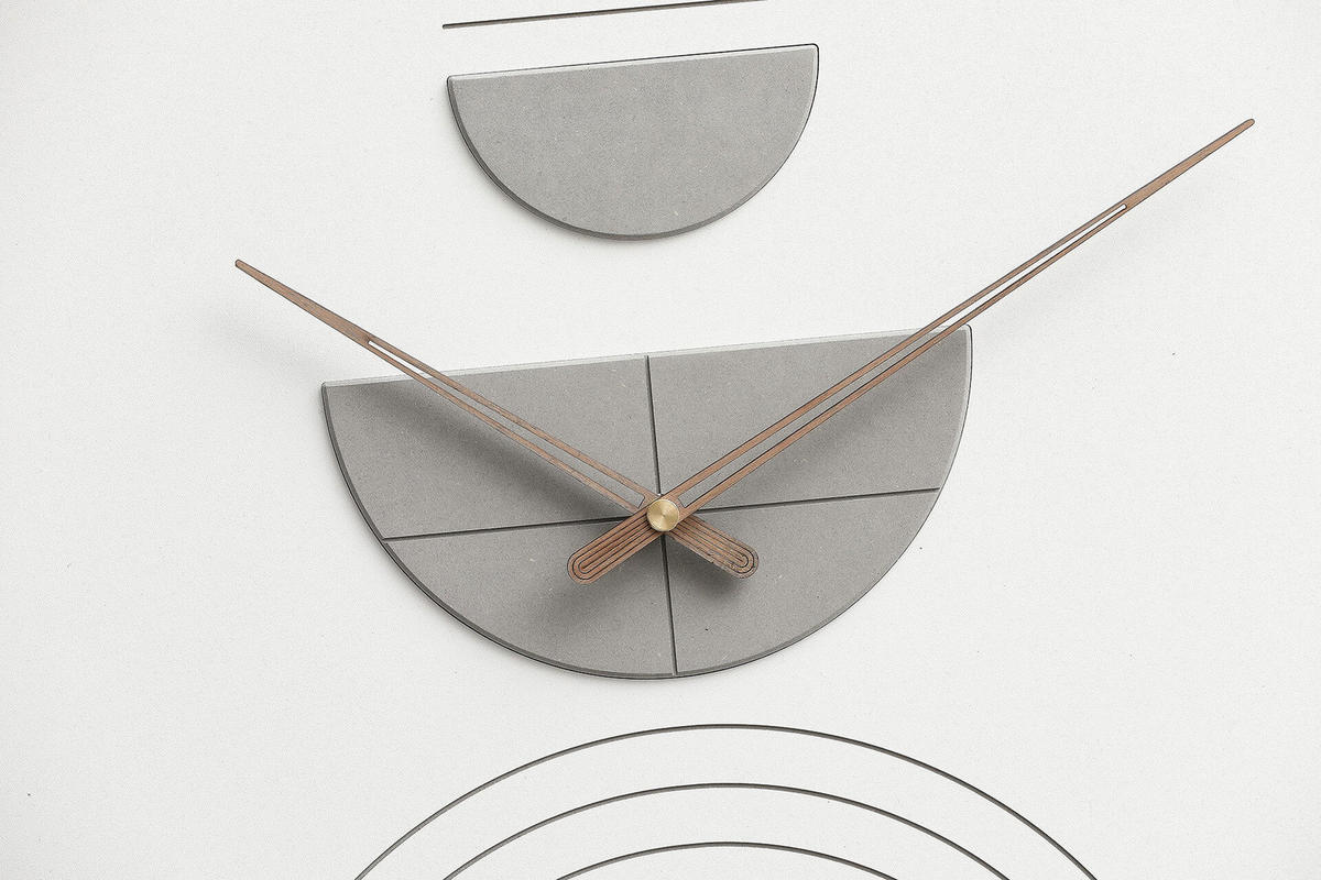 WANDUHR Design Weiß 35/60 cm - Weiß, Holzwerkstoff (35/60/1cm) - ONZENO