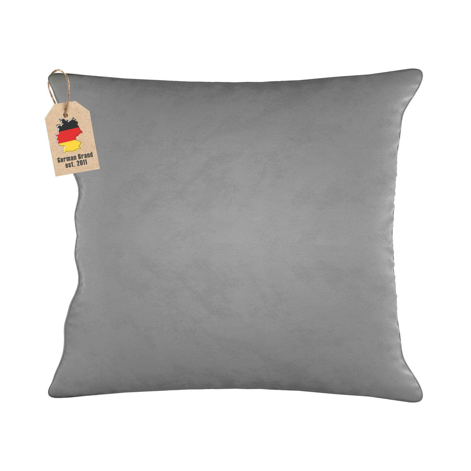 Intirilife Kissenhüllen-Set Grau 40x40 cm