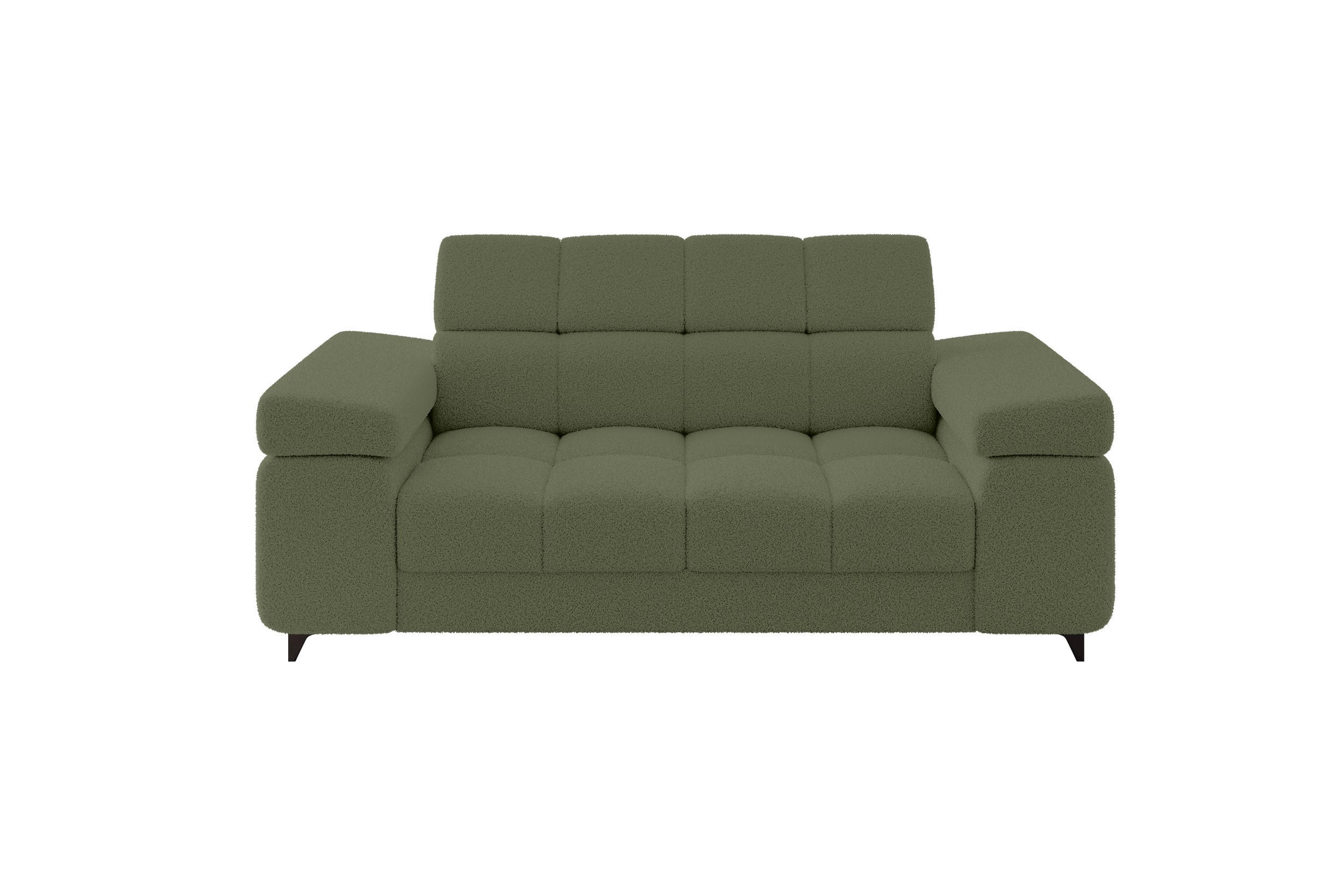 SOFA 2-Sitzer LORD-S1 194x97x90 cm Grün Bouclé - Grün, Holzwerkstoff/Textil (194/90/97cm) - ALTDECOR