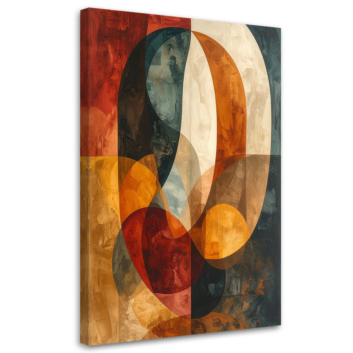 LEINWANDBILD Abstraktion 60x90cm - Multicolor, Textil (60/90cm) - Feeby