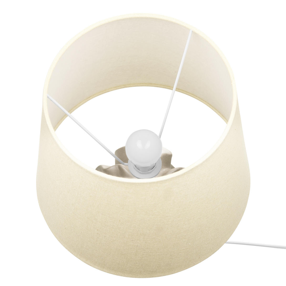 TISCHLAMPE Allika 28/28/46 cm - Goldfarben, Keramik (28/28/46cm) - Beliani