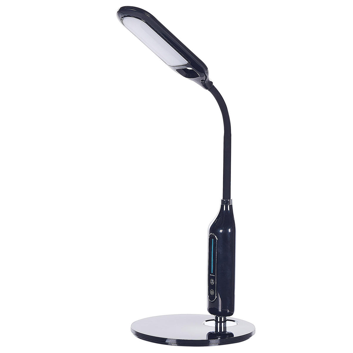 SCHREIBTISCHLAMPE Cygnus 18/21/38 cm - Schwarz, Kunststoff (18/21/38cm) - Beliani