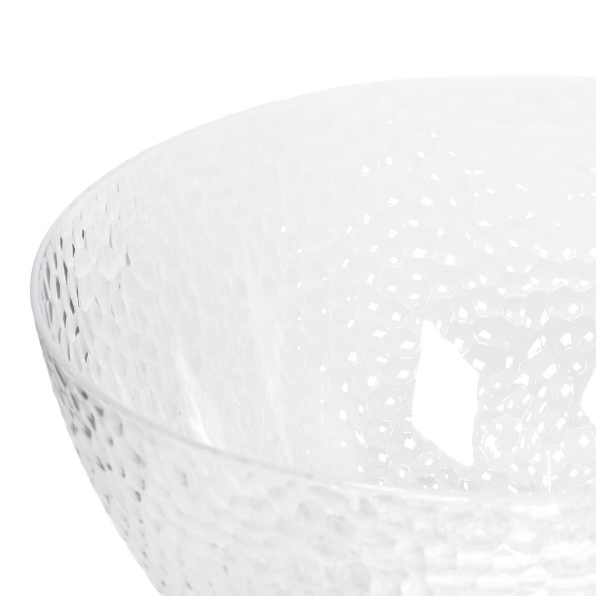 SALATSCHÜSSEL aus Glas Transparentny 25,5/25,5/13 cm - Transparent, Kunststoff (25.5/13/25.5cm) - Secret de Gourmet