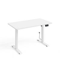 SCHREIBTISCH Ergo Weiß matt - Weiß, Holzwerkstoff (65/120/73cm) - Petits-meubles