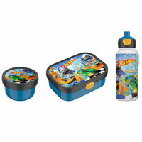 LUNCHSET Campus Hot Wheels 3er Set - Blau/Multicolor, Kunststoff (6.8/24.4/24cm) - Mepal