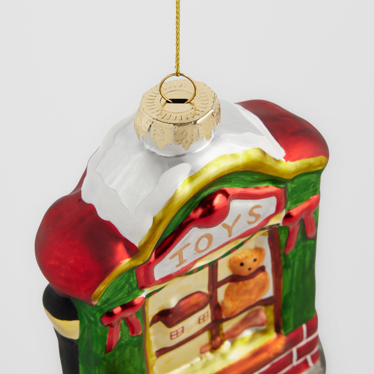 GLASKUGEL Vitrina, Mehrfarbig, 4.5 x 9.5 x 15 cm, Dekorative Weihnachtsdeko - Multicolor, Glas (9.5/4.5/15cm) - home&you