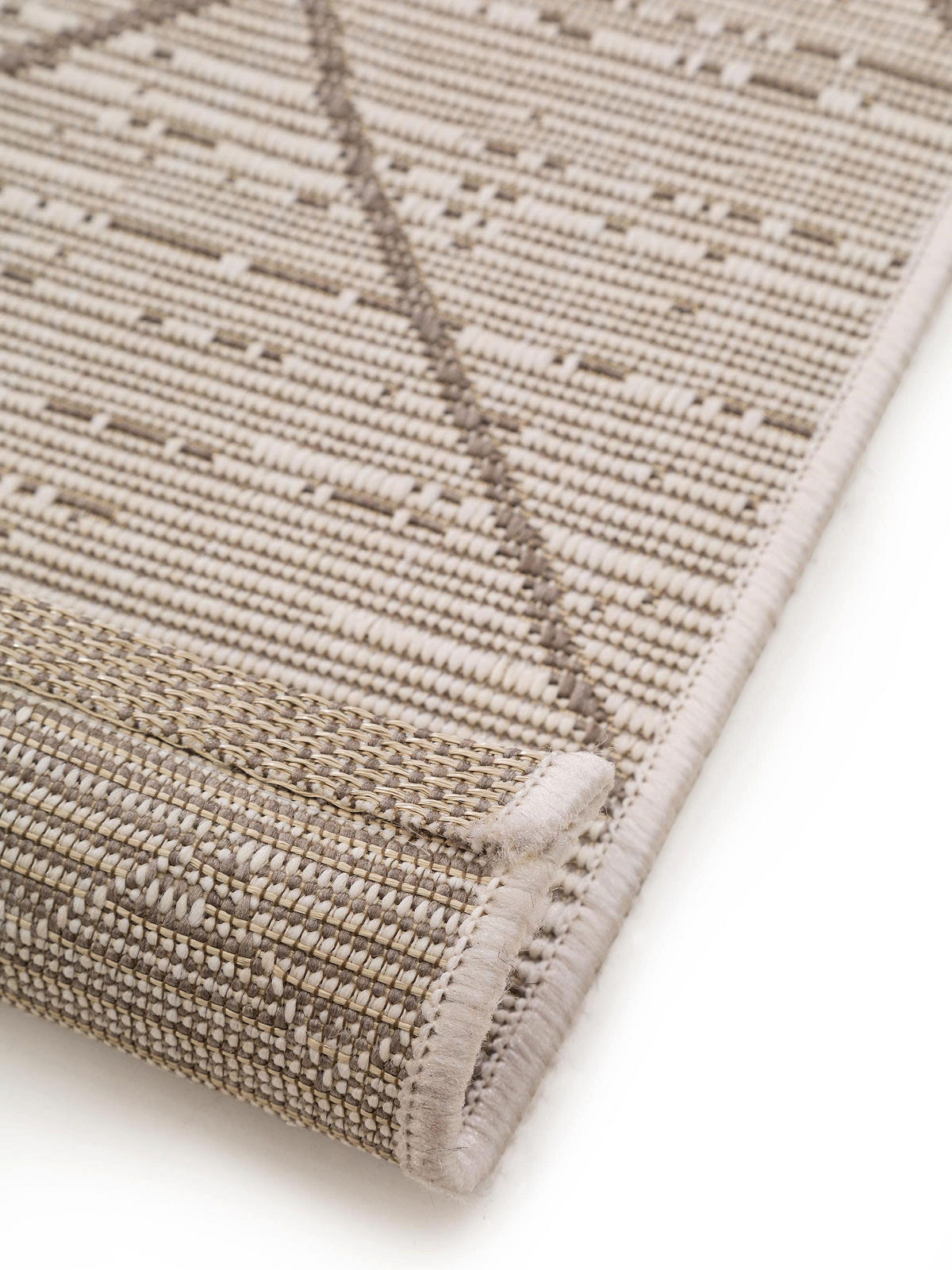 OUTDOORLÄUFER Metro Cream/Beige 80x240 cm - Creme, Textil (80/240cm) - benuta Nest