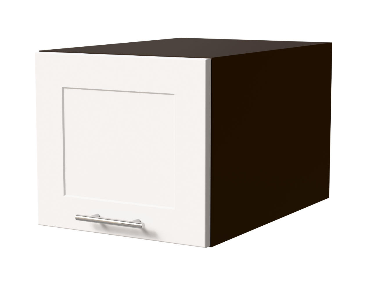 KÜCHENAUFSATZSCHRANK Oslo W6B/40 Lava Matt / Weiß Matt 40 / 59 / 36cm - Dunkelgrau/Weiß, Holz/Holzwerkstoff (40/36/59cm) - Feldmann-Wohnen