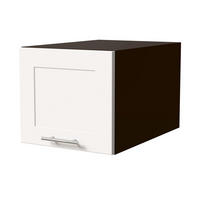 KÜCHENAUFSATZSCHRANK Oslo W6B/40 Lava Matt / Weiß Matt 40 / 59 / 36cm - Dunkelgrau/Weiß, Holz/Holzwerkstoff (40/36/59cm) - Feldmann-Wohnen