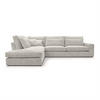 ECKSOFA Eckcouch Monica mini L-form, Beige - Hellgrau, Textil (224/280cm) - Fedve