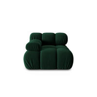 MODUL links Bellis aus Samt flaschengrün - Dunkelgrün, Textil (94/70/94cm) - Micadoni