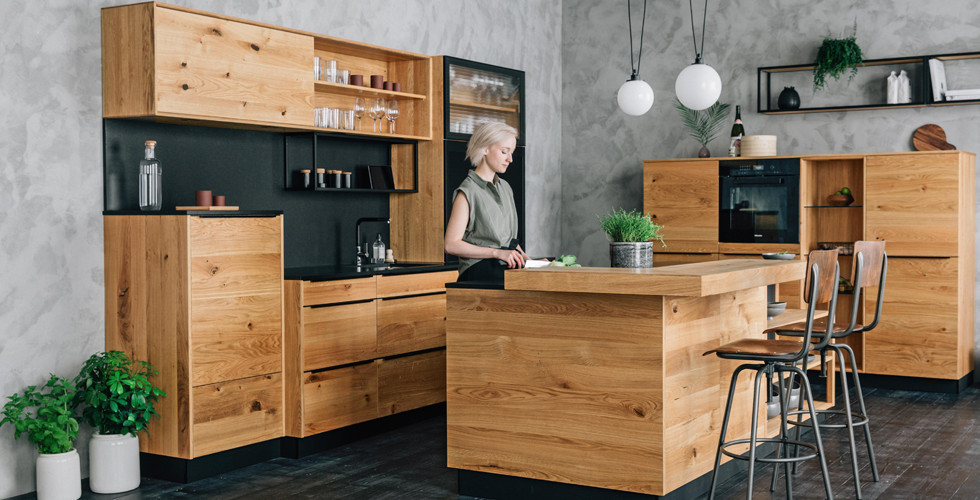 Natürlich Wohnen mit Holzküchen