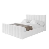 POLSTERBETT mit Bettkasten, Fußteil und Lattenrost, Boxbett mit Matratze H3/H4 - FINO-Z 180x200 Weiß - Weiß, Holzwerkstoff/Textil (180/200cm) - ALTDECOR