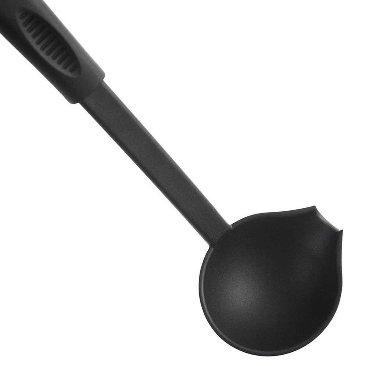 BLACKLINE SCHÖPFKELLE MIT AUSGIESSER 60 ml 29 cm Schwarz - Schwarz, Kunststoff (29cm) - Orion 