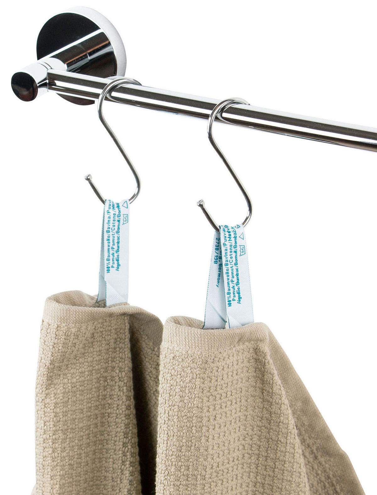 SAUNATUCH, 2er-Set, 70x180 cm, 100% Baumwolle, Braun - Cappuccino, Textil (70/180cm) - Zollner