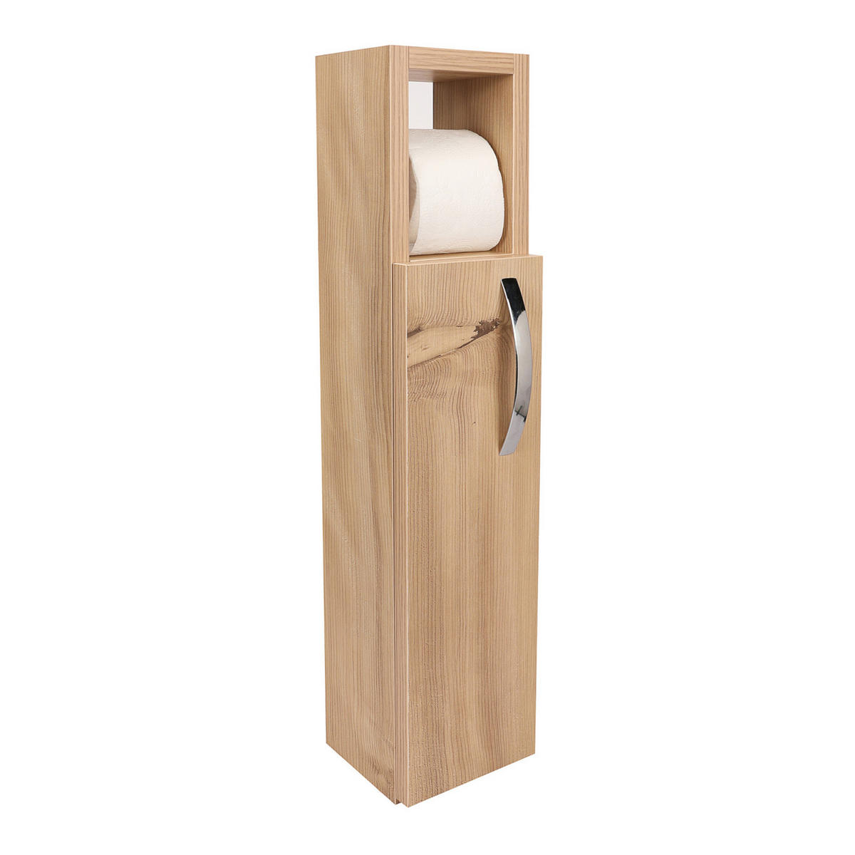 BADEZIMMERSCHRANK Årjäng - Braun, Holzwerkstoff (15/65/12cm) - [en.casa]