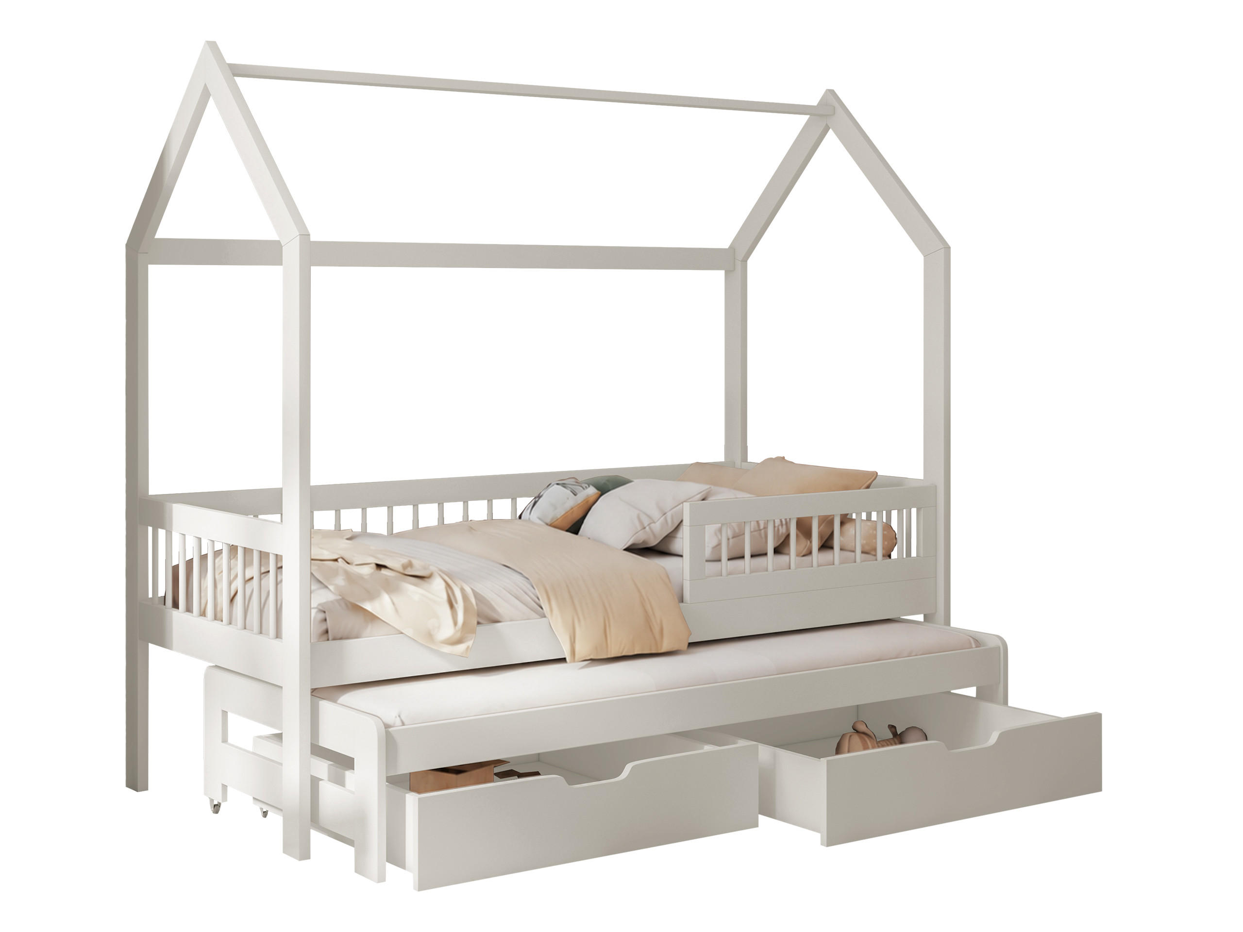 HAUSBETT Asher 90 - Kaschmir, Holz (90/200cm) - MIRJAN24