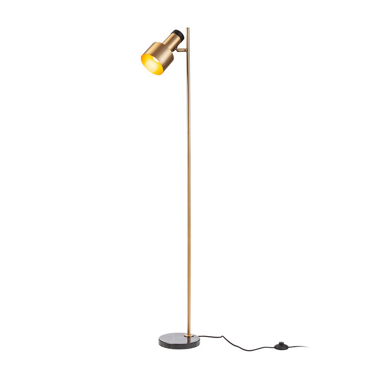 STEHLEUCHTE DIVINA Messing 5 W - Goldfarben, Metall (25/25/160cm) - Rendl