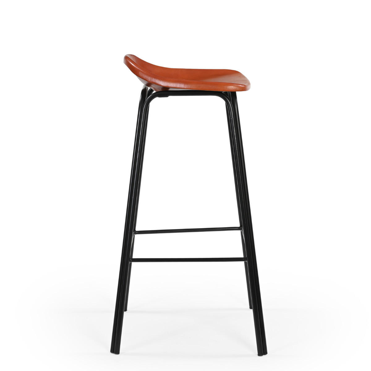 BARHOCKER aus Leder - rockie 46/43/82 cm - Braun, Leder (43/82/46cm) - Signature