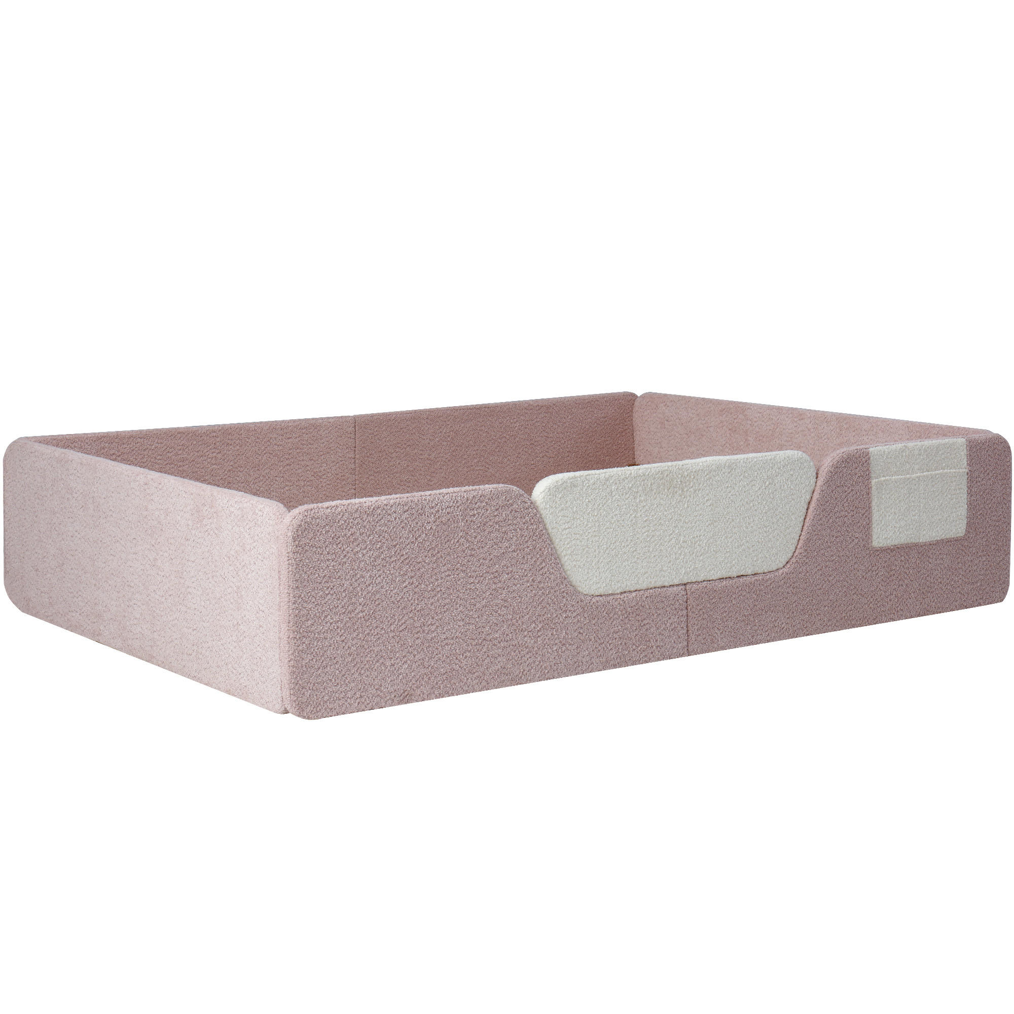 POLSTERBETT mit Stauraum und Samtbezug Rosa 140x190 cm Textil - Pink, Textil (140/190cm) - SONNENH