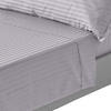 DAMAST-BETTLAKEN ohne Gummizug, 100% Ägyptische Baumwolle - Grau, Textil (178/255cm) - Homescapes