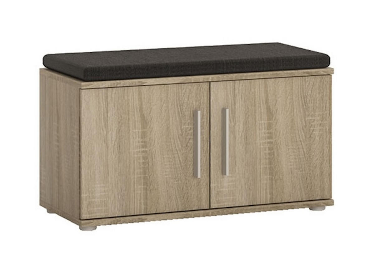GARDEROBE Gemini Eiche Sonoma 124 / 35 / 127cm 4-teilig - Braun/Sonoma Eiche, Holz/Holzwerkstoff (124/127/35cm) - Feldmann-Wohnen