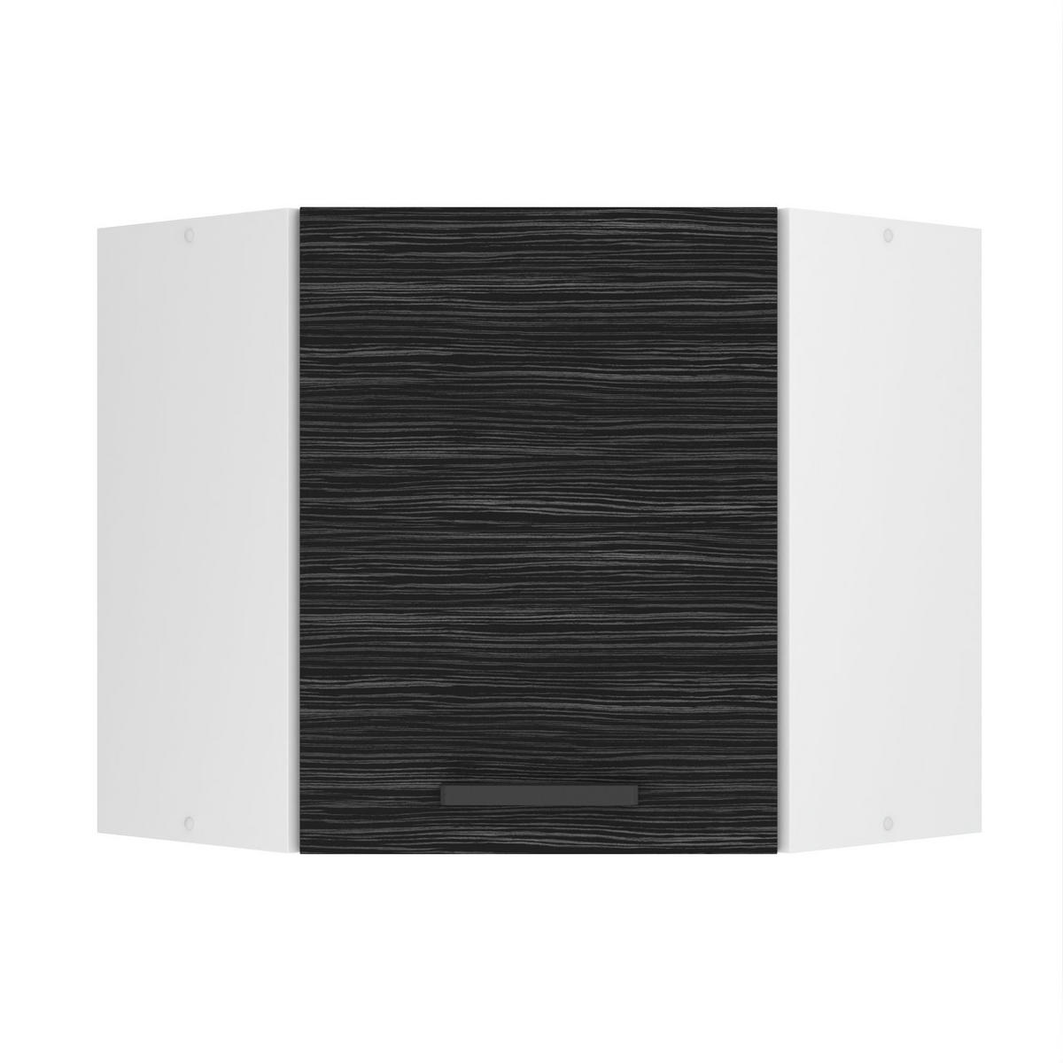HÄNGESCHRANK SGN 60 cm, mit 1 Tür, Königliches Ebenholz - Schwarz, Holz (60/58/60cm) - B BELINI GROUP