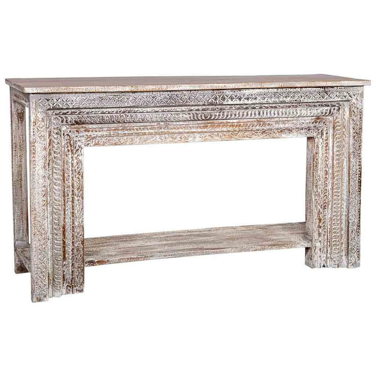 KONSOLE aus Holz 160x39x86 cm - Weiß, Holz (39/160/86cm) - Wanderlust