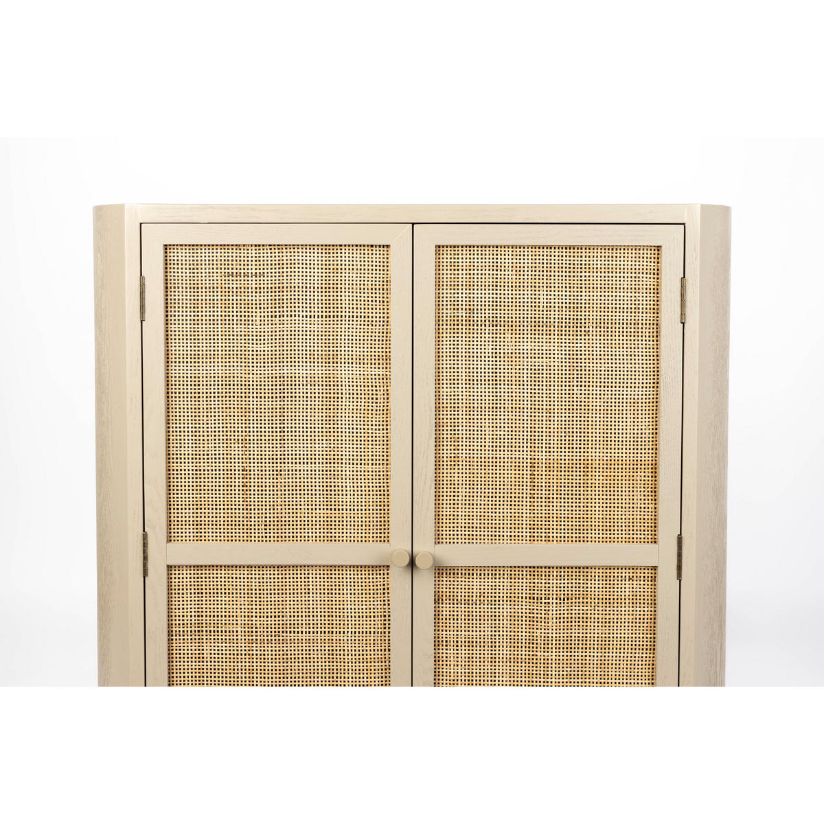 AUFBEWAHRUNGSSCHRANK Amaya Wohnzimmerschränke Rattan - Beige, Holzwerkstoff (80/100/38cm) - Housecraft Living