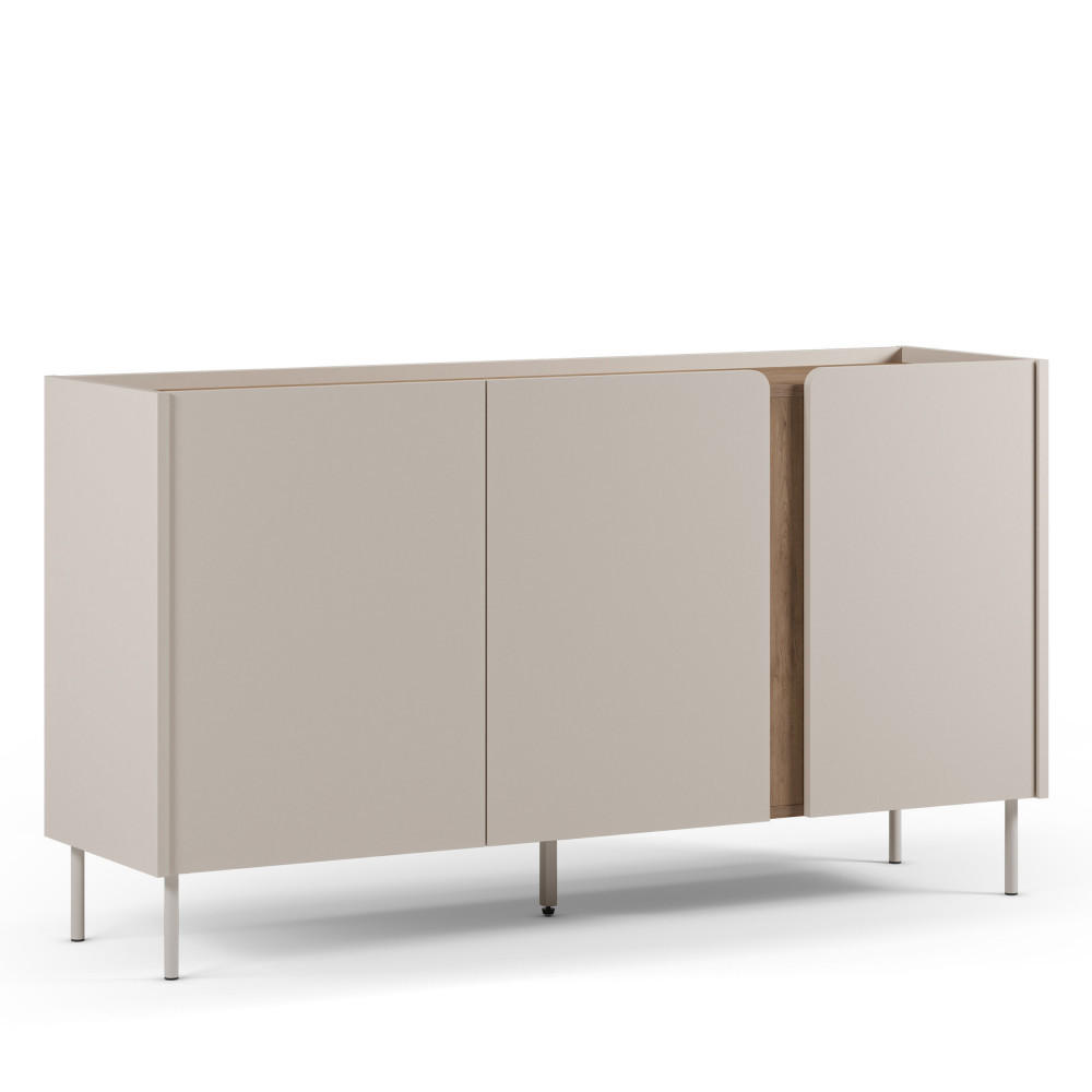 KOMMODE Lucile Beige 150/40.5/82.5 cm - Beige, Holz (40.5/82.5/150cm) - Drawer