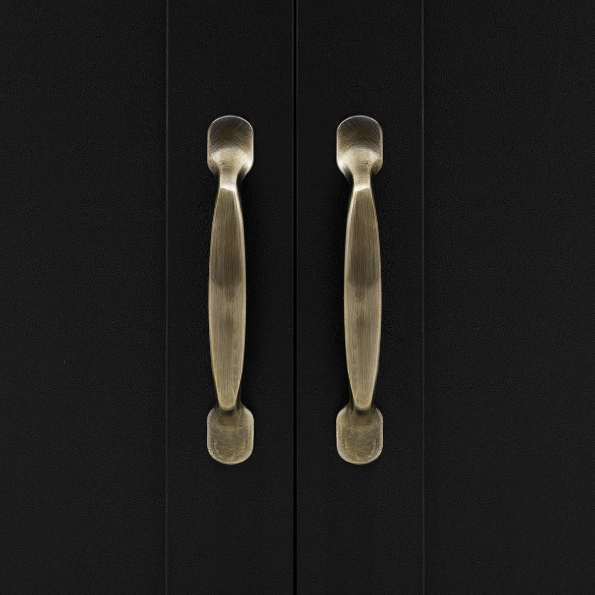 KÜCHENINSEL aus MDF 115x40x87 cm Schwarz mit Schublade & Stauraum - Schwarz, Holzwerkstoff (40/87/115cm) - Modfu