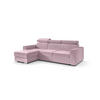 ECKSOFA in L-Form Corner Sofa Bett Eckcouch Couch Wohnlandschaft Cauchsofa FIX - 242x168 cm Rosa - Rosa, Holzwerkstoff/Kunststoff (242/168cm) - ALTDECOR